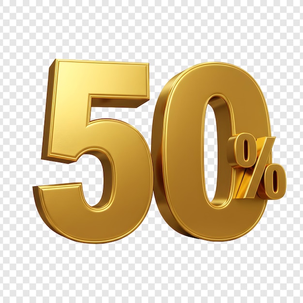 Goldener Rabatt von 50