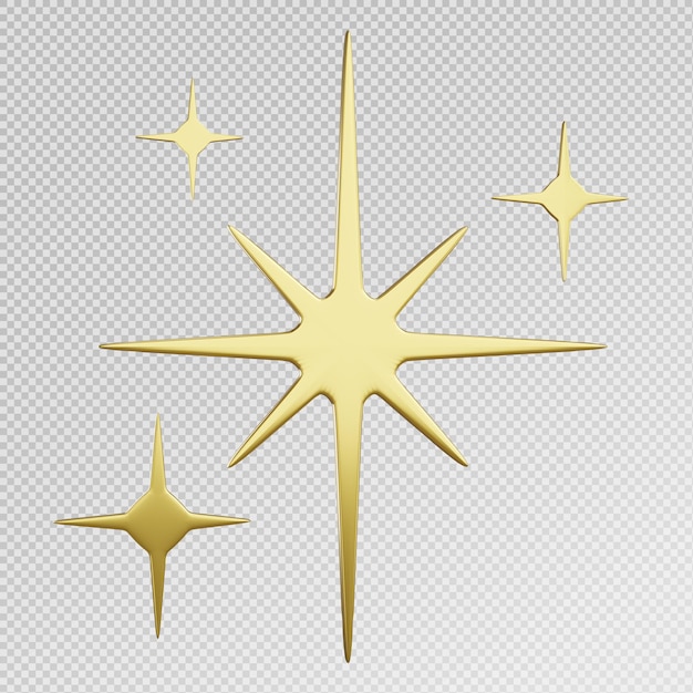 goldener spritzender Stern