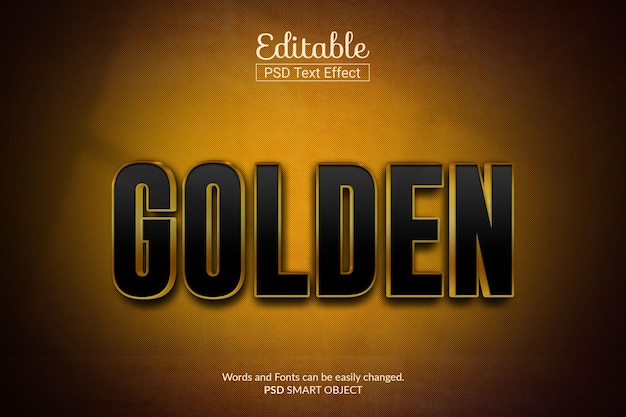 Goldener Text-Effekt