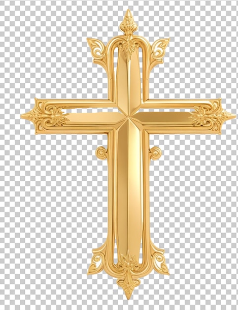 PSD goldenes christliches kreuz