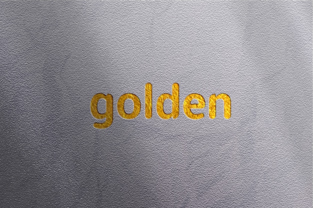 Goldenes logo-modell