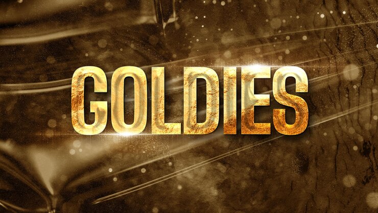 PSD goldies a golden text effect for premium content