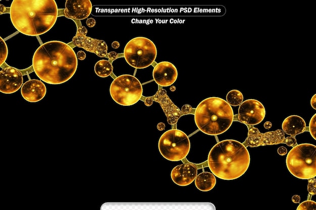 PSD goldmolekül-dna-zell-illustration