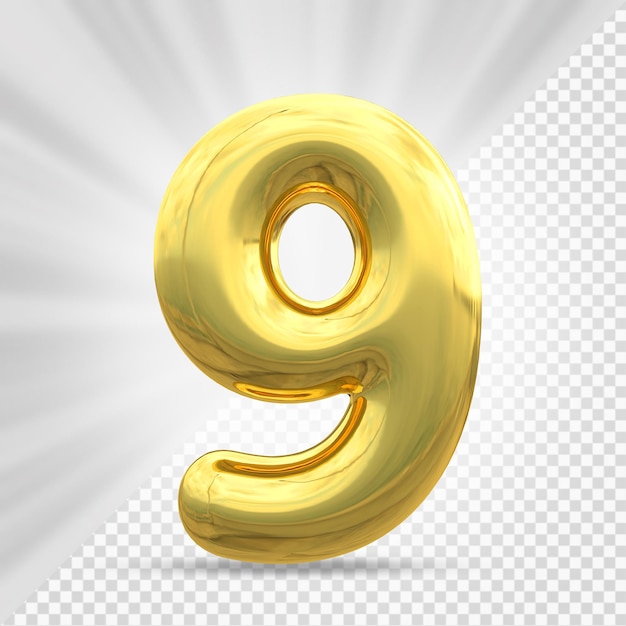Goldnummer 9 Luxus 3d