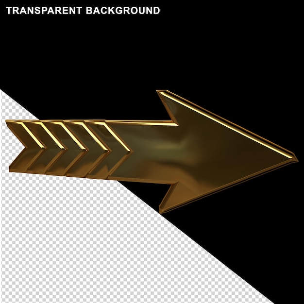 PSD goldpfeil 3d