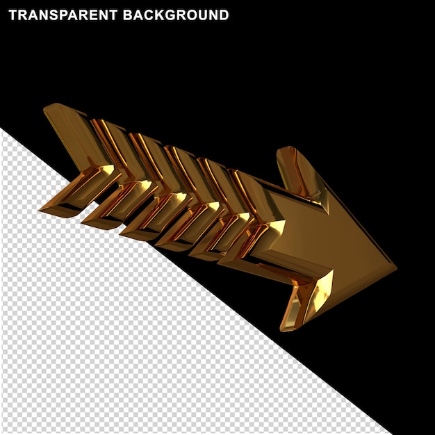 PSD goldpfeil 3d