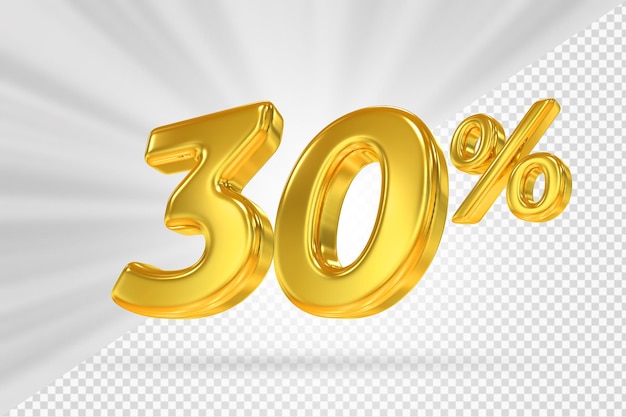 Goldrabatt 30 Rabatt auf 3D-Rendering