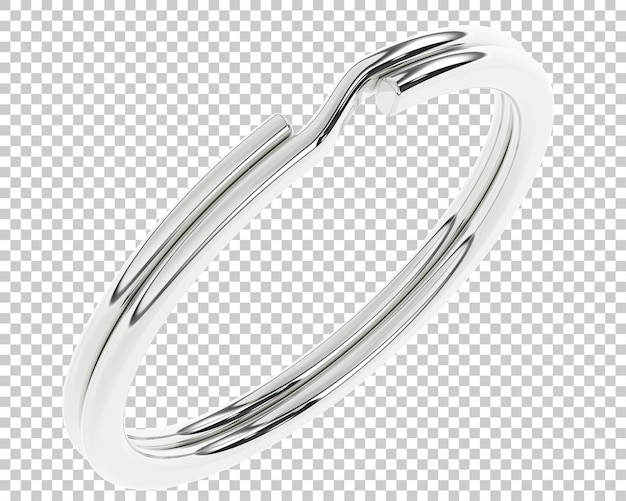 Goldring auf transparentem Hintergrund 3D-Darstellung