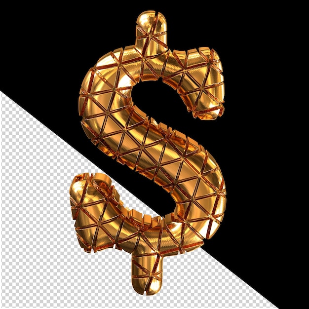 Goldsymbol mit Kerben