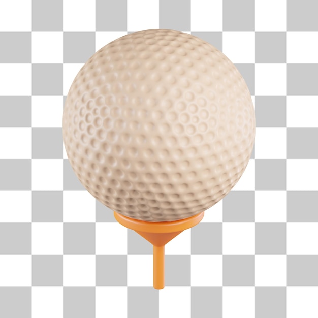 Golfball-ausrüstung 3d-symbol