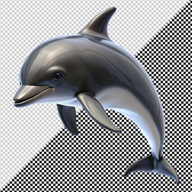 PSD golfinho em fundo transparente