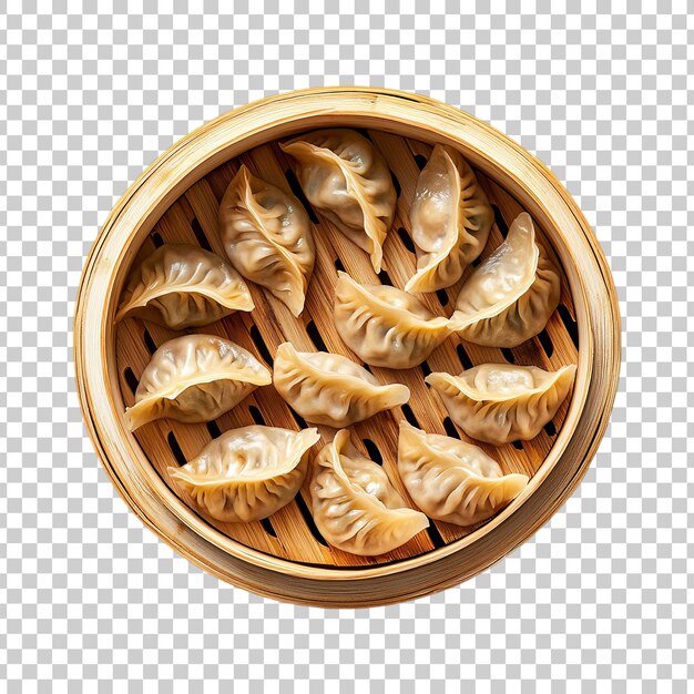 Gominolas gourmet xiaolongbao listas para servir en un fondo transparente
