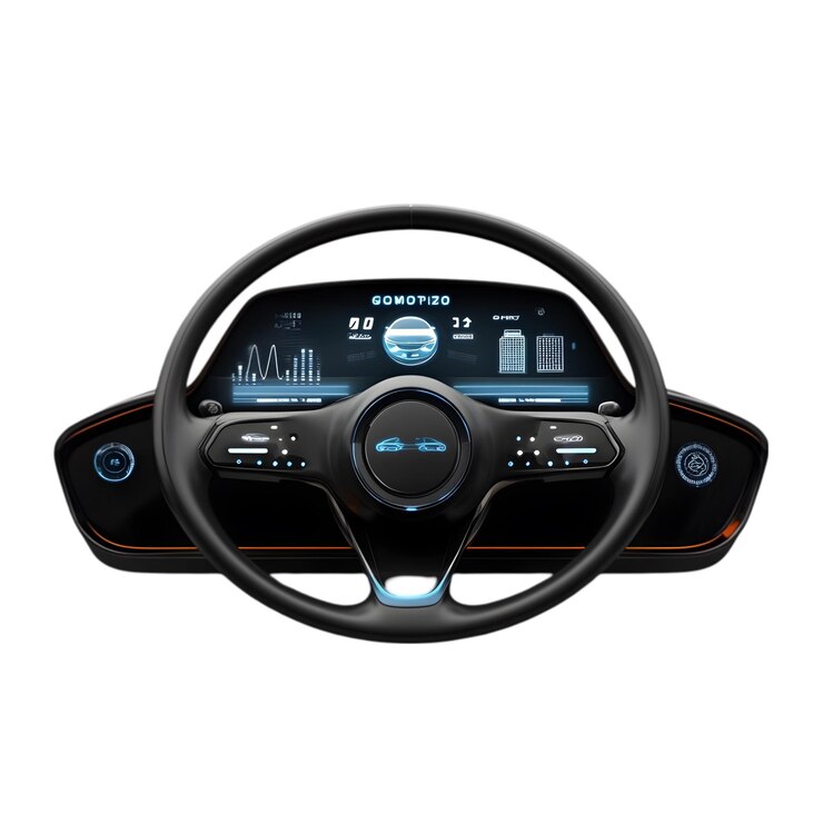 PSD gomotios futuristic steering wheel