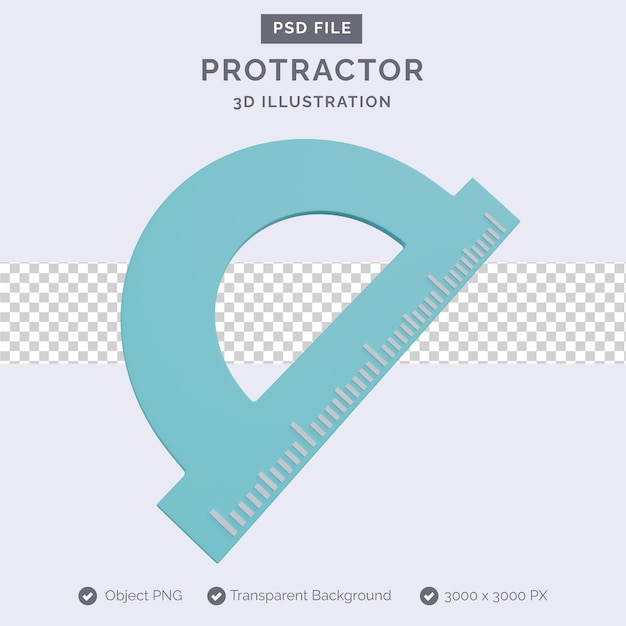 goniometro illustrazione 3d