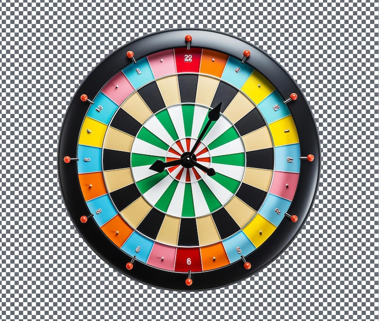 PSD good looking carnival games dartboard coasters isolados em fundo transparente