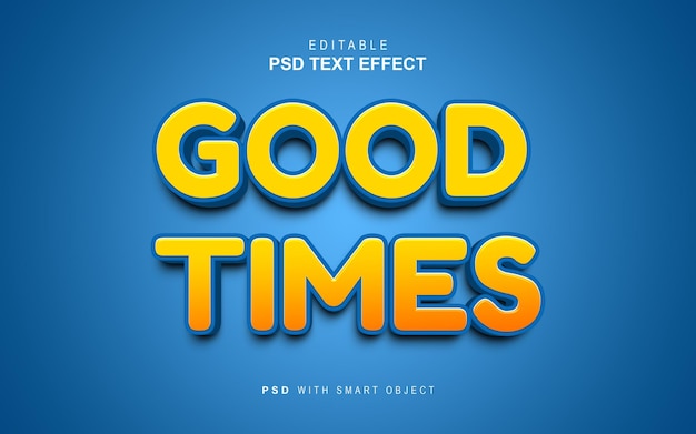 Good Times text effect