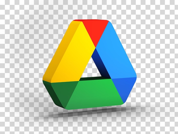 Google Drive-Symbol 3D-Rendering