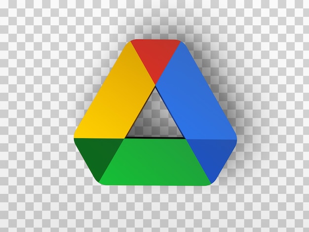 Google Drive-Symbol 3D-Rendering