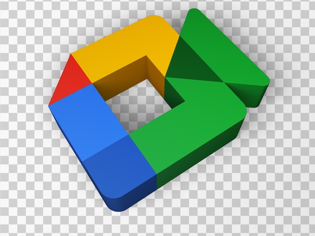 Google meet 3d icon