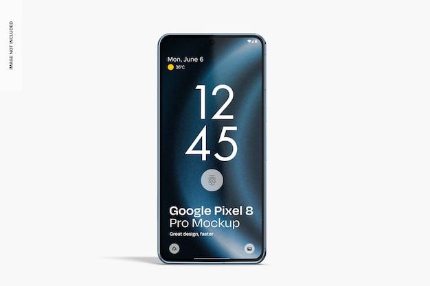 PSD google pixel 8 pro mockup vista delantera de las imágenes