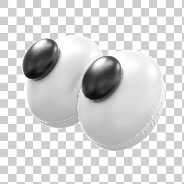 PSD googly eyes 3d render