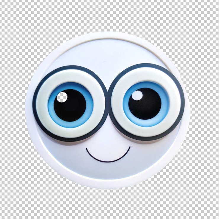 PSD googly eyes sticker transparent background