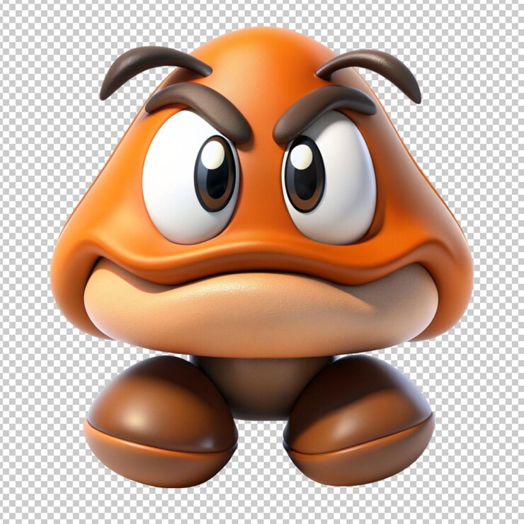 PSD goombah en un fondo transparente