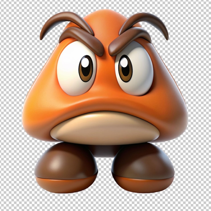 PSD goombah en un fondo transparente