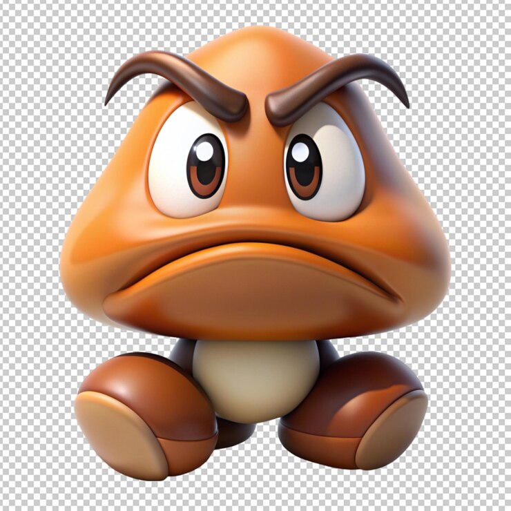 PSD goombah en un fondo transparente