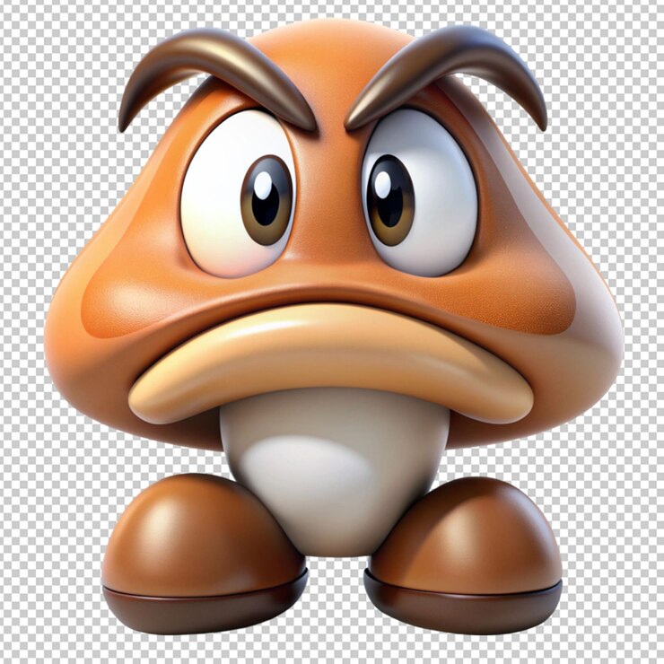 PSD goombah en un fondo transparente