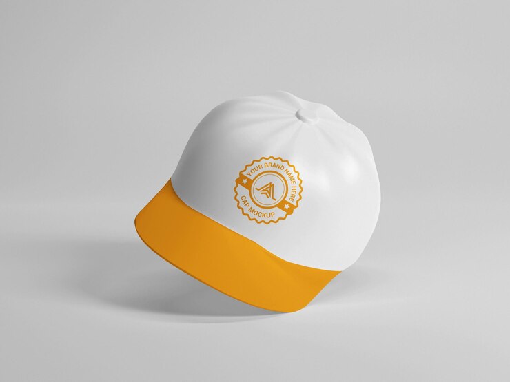 Gorra 3D con maqueta de logo