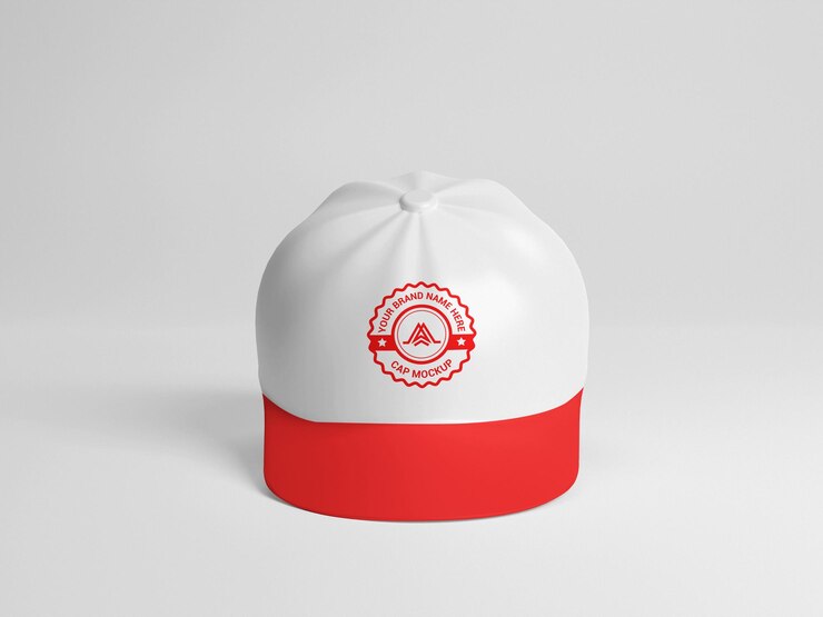 Gorra 3D con maqueta de logo