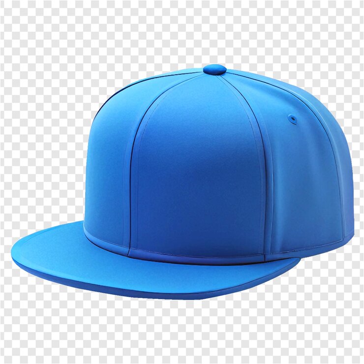 PSD una gorra azul con una gorra que dice azul