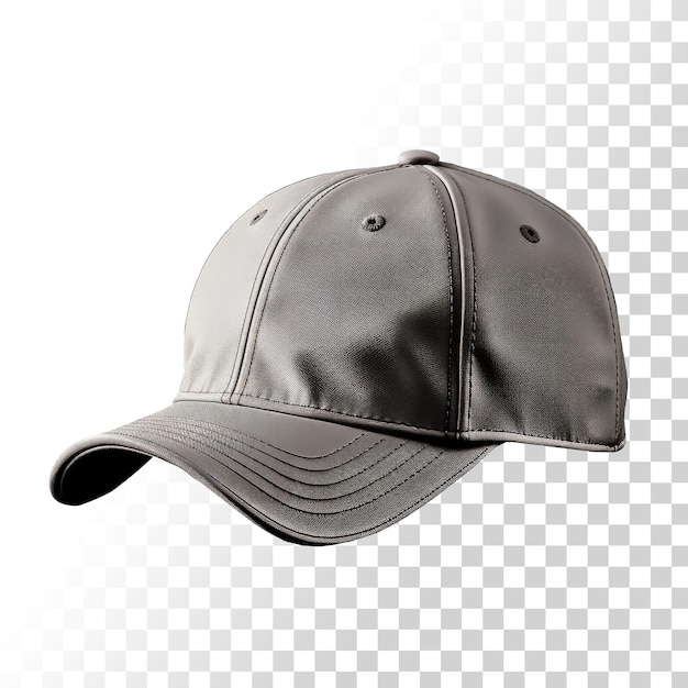 Gorra negra PSD 3D aislada