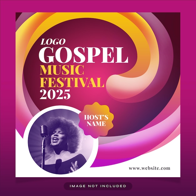 PSD gospelmusik-social-media-design