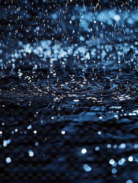 Una gota de agua tiene un fondo azul con las palabras 