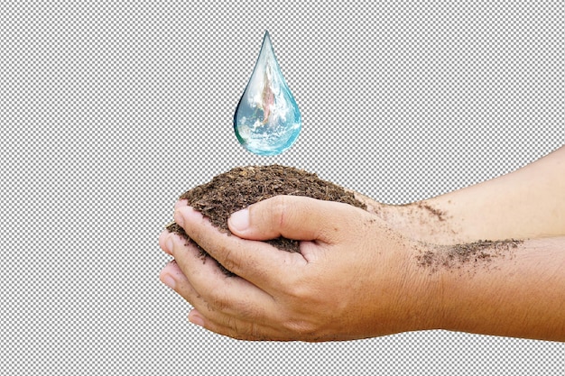 PSD gotas de agua en humanos