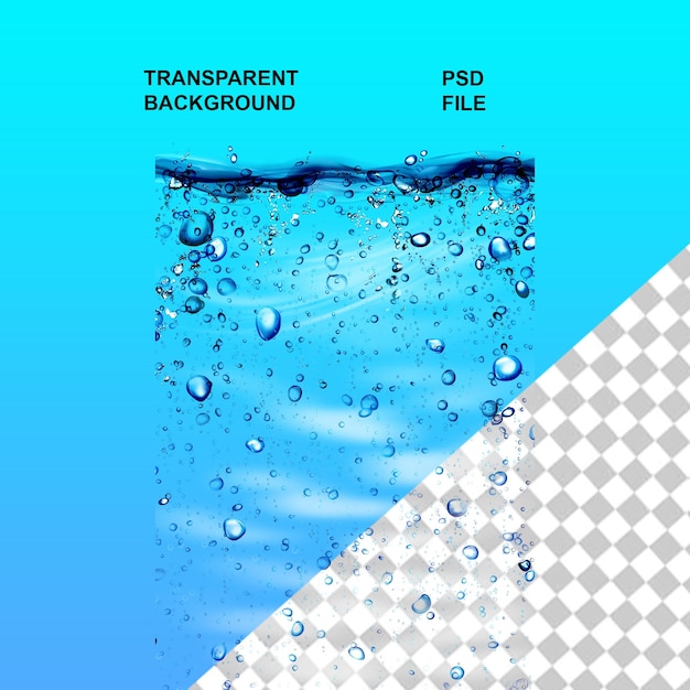 Gotas de agua png con fondo aislado transparente