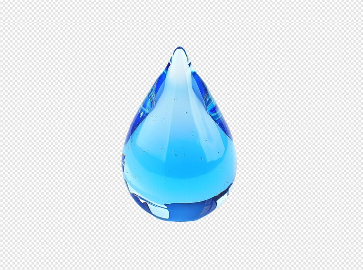 Gotas de agua sobre un fondo blanco