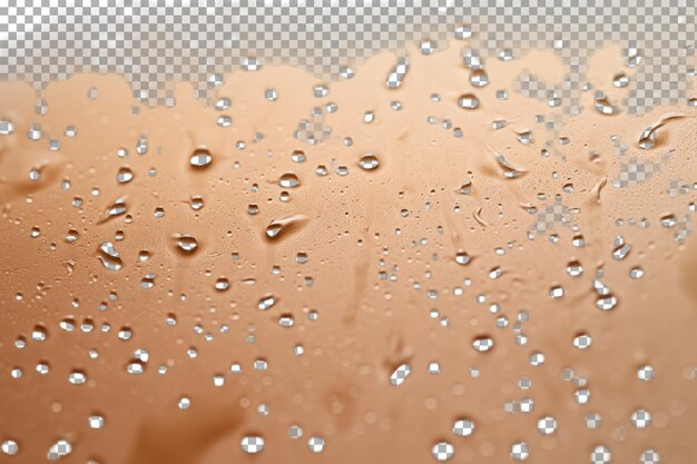 Gotas de agua en una superficie texturizada durante un día de lluvia que crean una atmósfera calmante