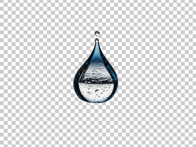 Gotas de água em fundo transparente PNG
