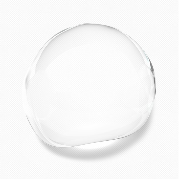 Gotas de água transparentes