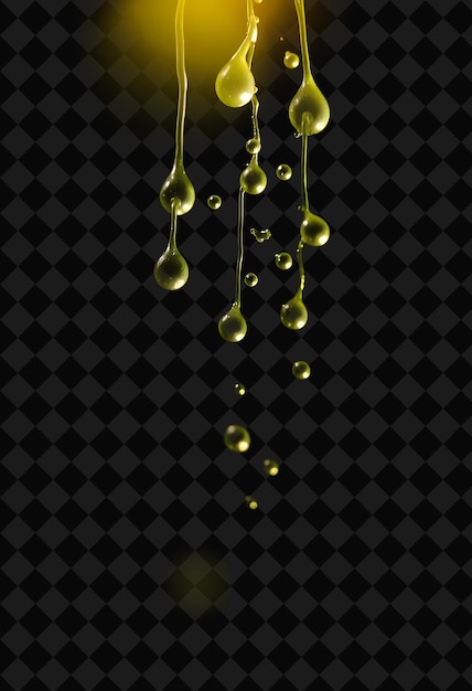 Las gotas luminosas gotean suavemente combinando amarillo suave y pálido Gr Y2K Inspiredeen Las gotas de L