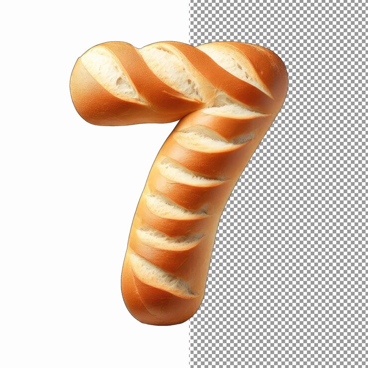 PSD gourmet-brot nummer kunstwerk png