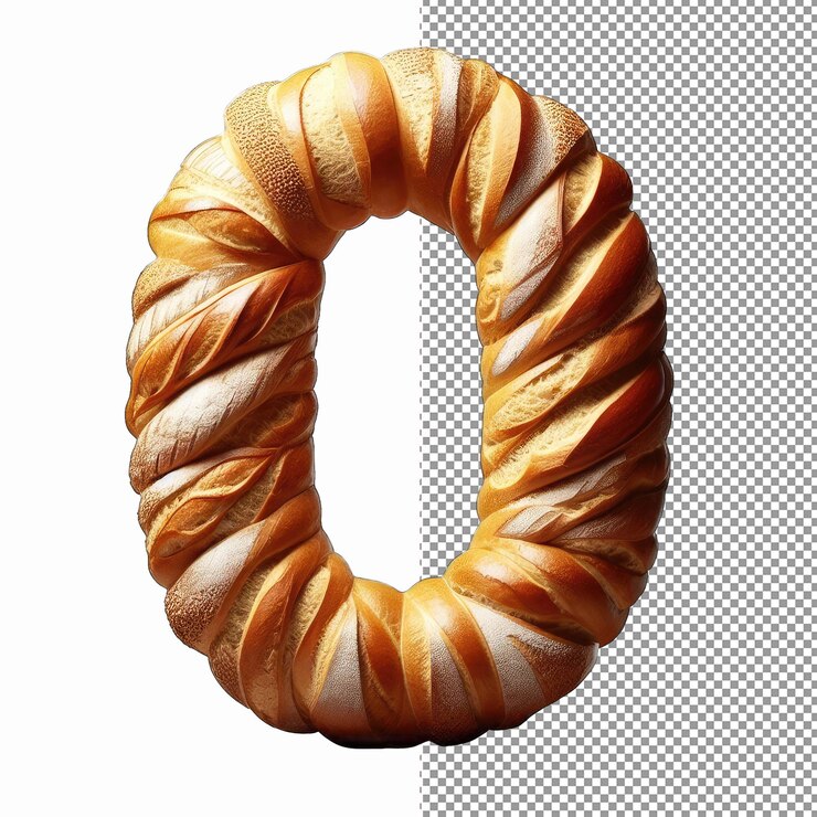 PSD gourmet-brot nummer kunstwerk png