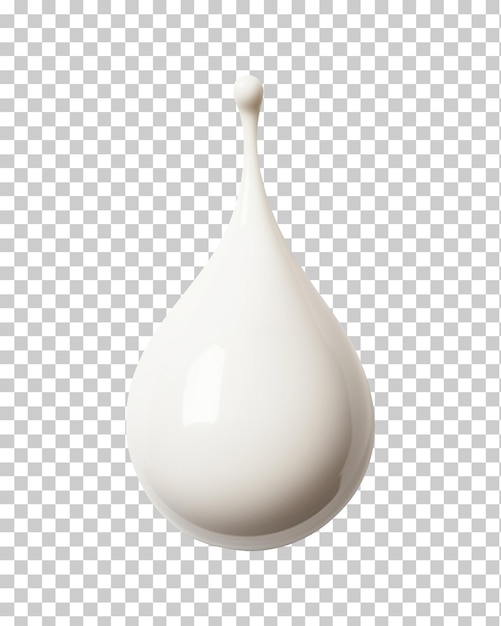 Goutte de lait isolée sur fond transparent png psd