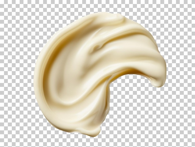 PSD goutte de mayonnaise isolée sur fond transparent png psd