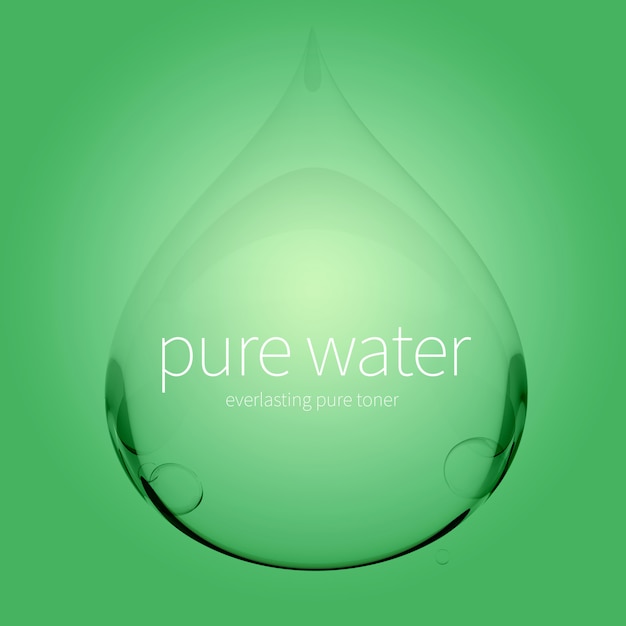 gouttelettes d'eau transparentes