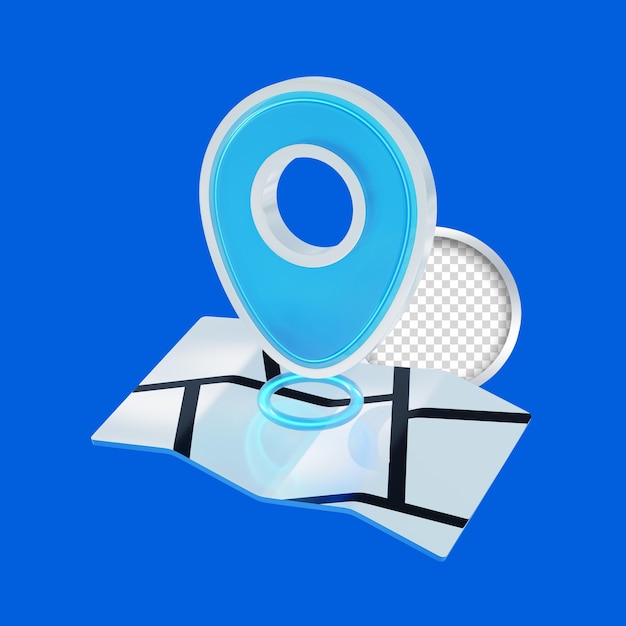 GPS-Standortzeiger 3D-Symbol