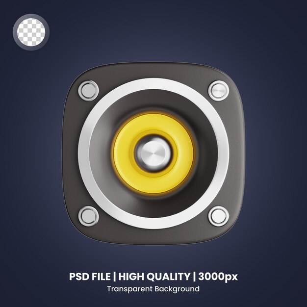 Grabadora de sonido de íconos 3D